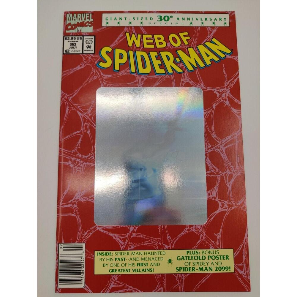 Web of Spider-Man #90‎ Newsstand Hologram Spider-Man